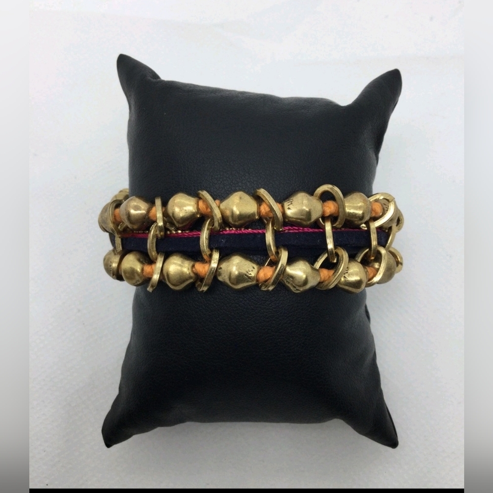 NWT Lucky Brand Goldtone Beaded Bracelet 7"